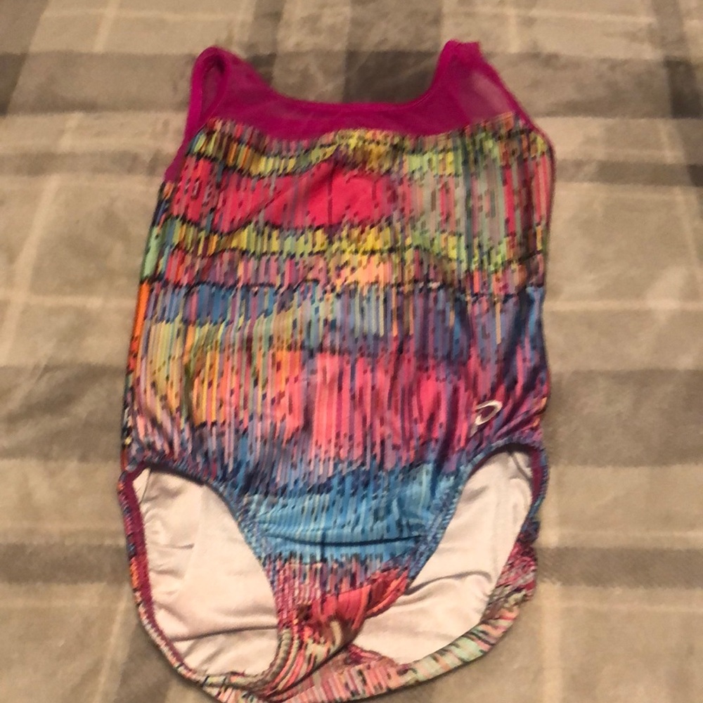 Child large plum leotard